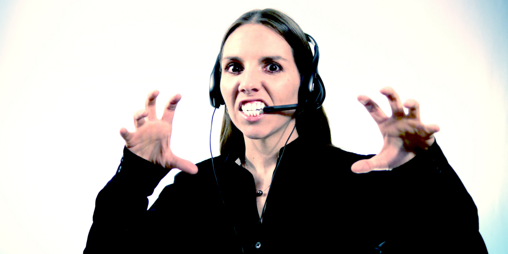 Ejemplo de una trabajadora sin autocontrol.