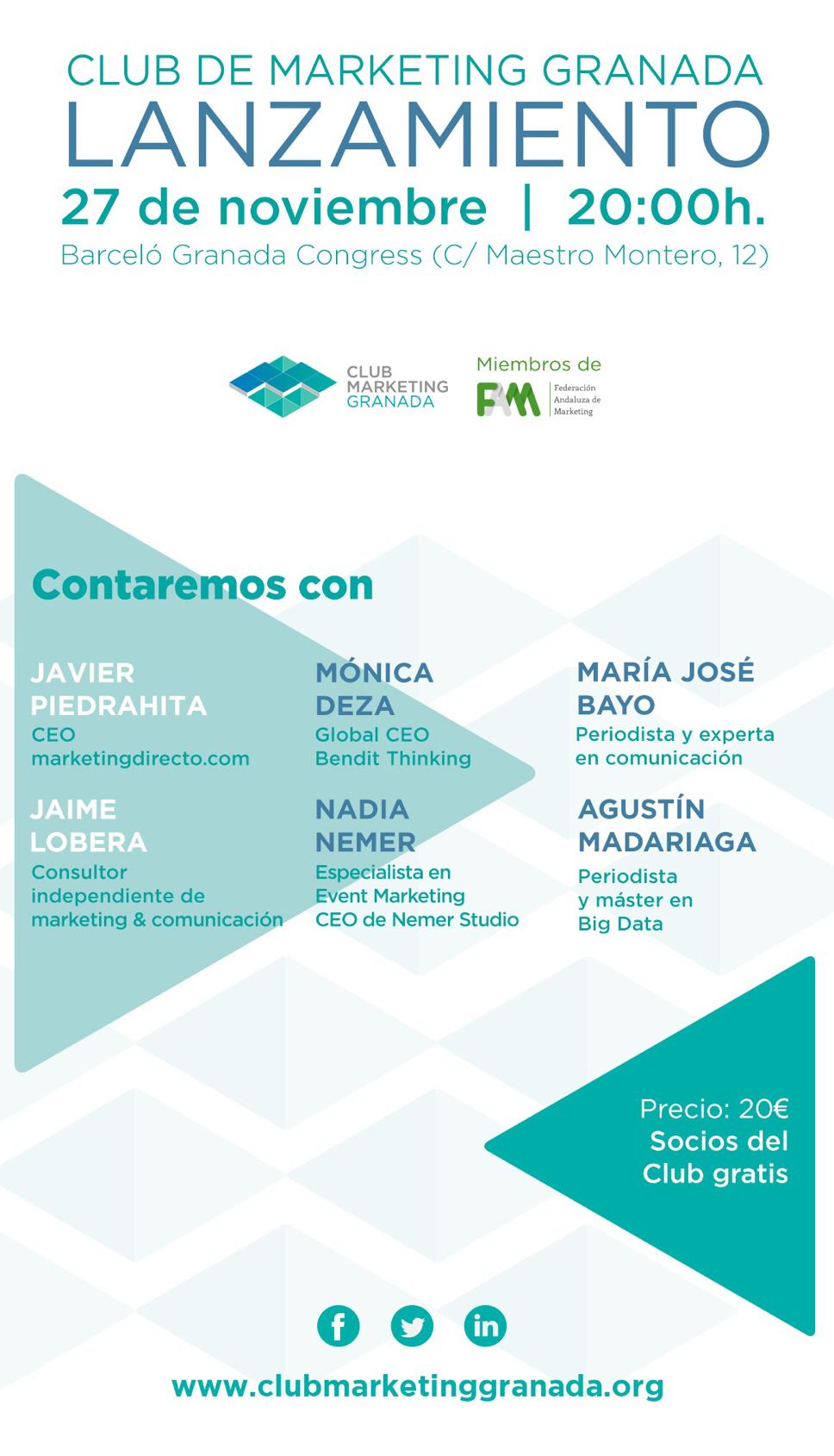 Nuevo impulso al marketing en Granada con la presentación de su club profesional 2 Nuevo impulso al marketing en Granada con la presentación de su club profesional 2 - María José Bayo